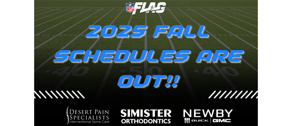2025 FALL SCHEDULES