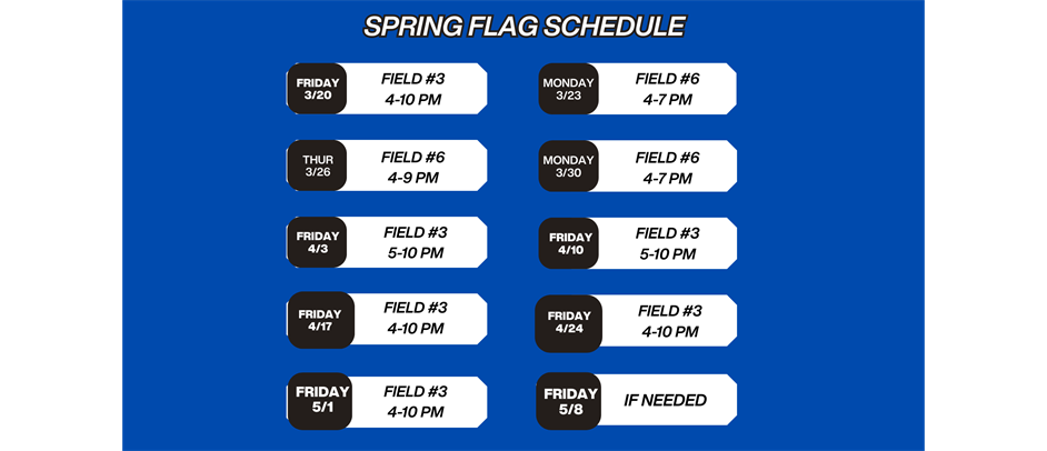 Spring Schedule